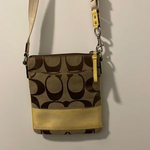 classic COACH canvas crossbody bag
